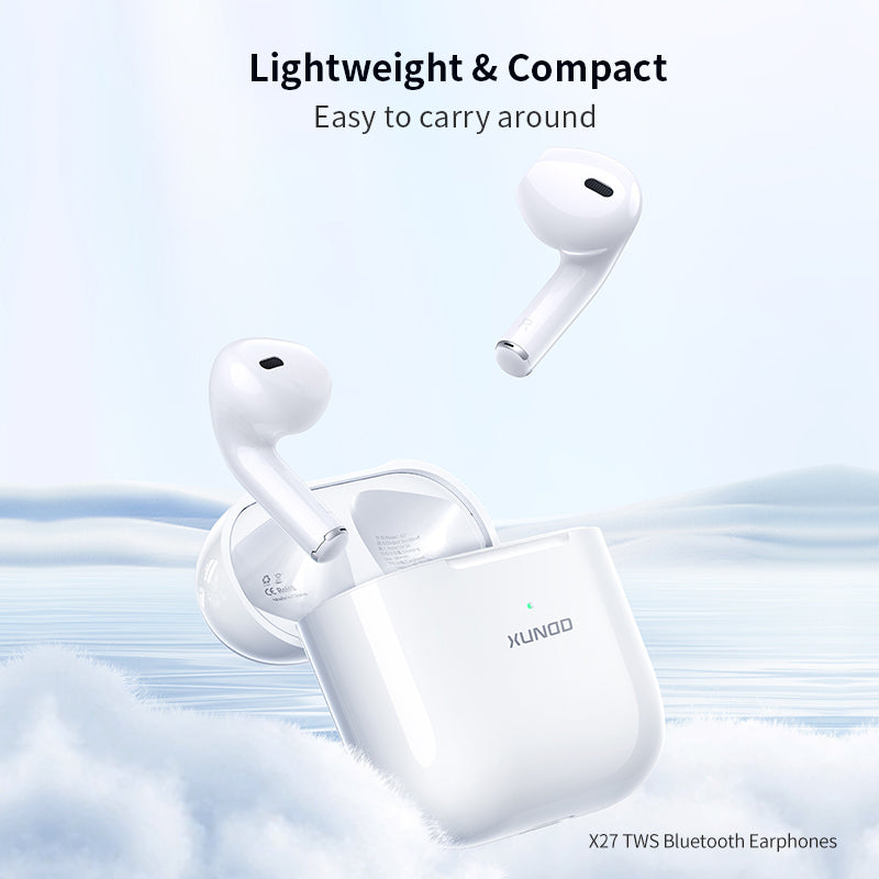 XUNDD X27 Wireless Earbuds TWS Half in-Ear Headsets Bluetooth 5.1 Headphones 40H Playtime