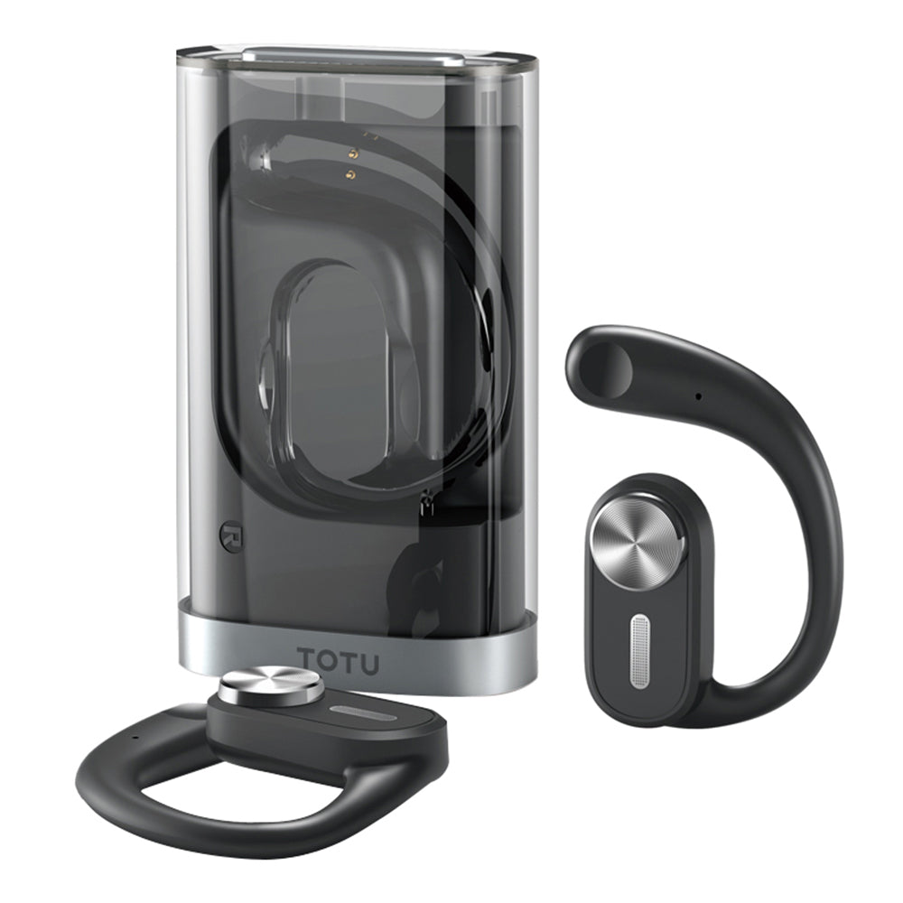 TOTU BE-1-OWS Earhook Hanging Headset Bluetooth Wireless Headphone Earphone with Charging Bin