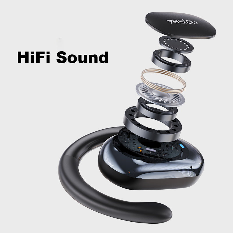 YESIDO YSP13 Air Conduction Bluetooth Ear Hook Earphone Wireless HiFi Music Sport Headset