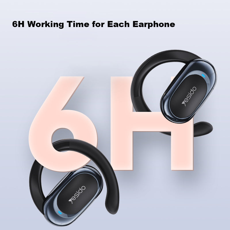 YESIDO YSP13 Air Conduction Bluetooth Ear Hook Earphone Wireless HiFi Music Sport Headset