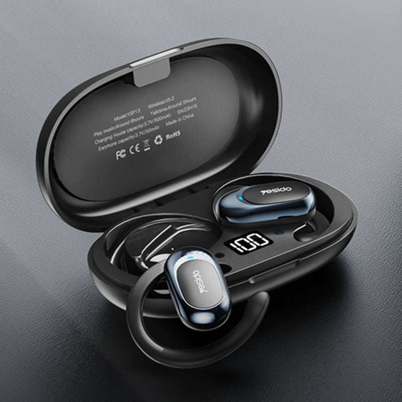 YESIDO YSP13 Air Conduction Bluetooth Ear Hook Earphone Wireless HiFi Music Sport Headset