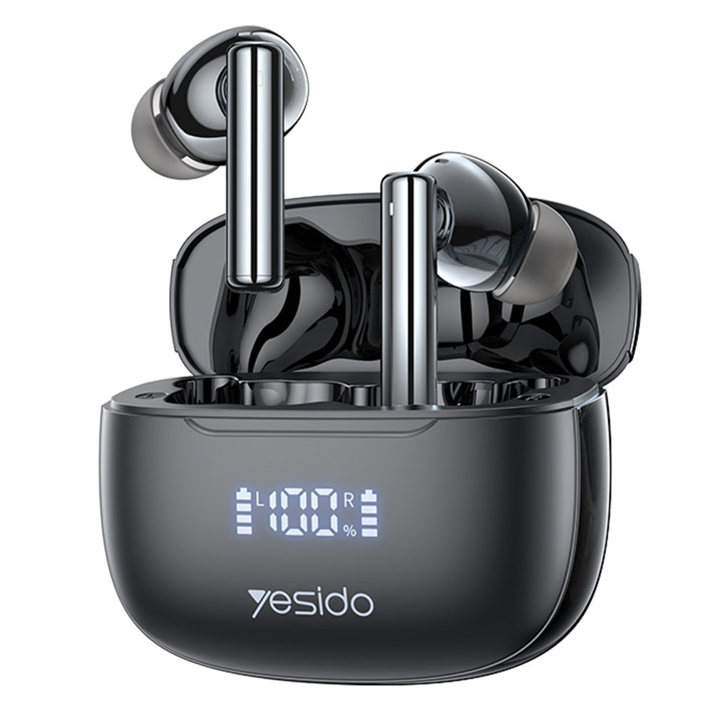 YESIDO TWS23 ANC Noise Cancellation Headphones TWS Bluetooth Earphones with Digital Display