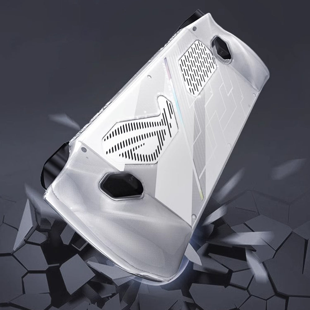Bærbart PU+EVA bæretaske til ASUS ROG Ally Game Console Beskyttende TPU etui med hærdet glas skærmbeskytter