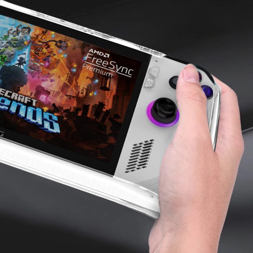 Bærbart PU+EVA bæretaske til ASUS ROG Ally Game Console Beskyttende TPU etui med hærdet glas skærmbeskytter