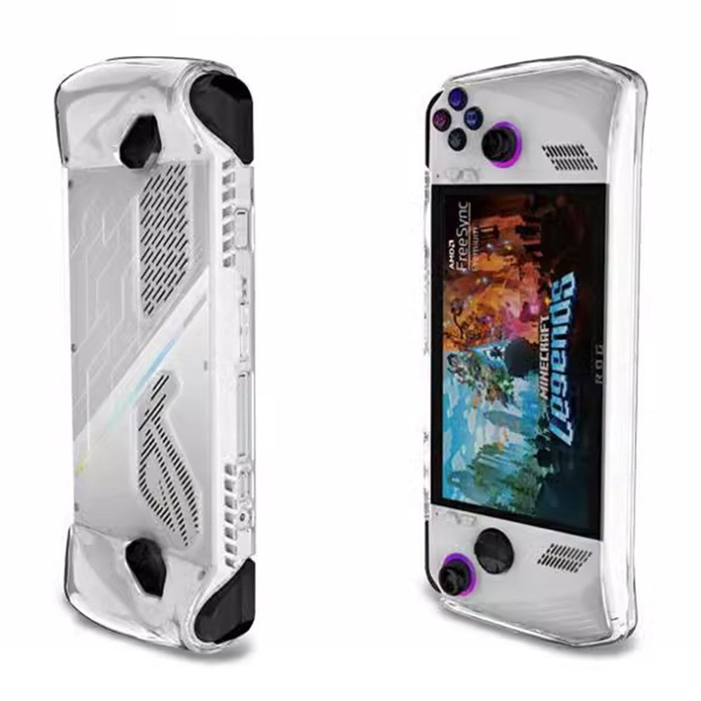 Bærbart PU+EVA bæretaske til ASUS ROG Ally Game Console Beskyttende TPU etui med hærdet glas skærmbeskytter