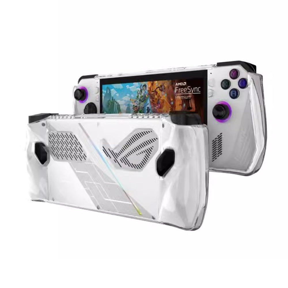 Bærbart PU+EVA bæretaske til ASUS ROG Ally Game Console Beskyttende TPU etui med hærdet glas skærmbeskytter