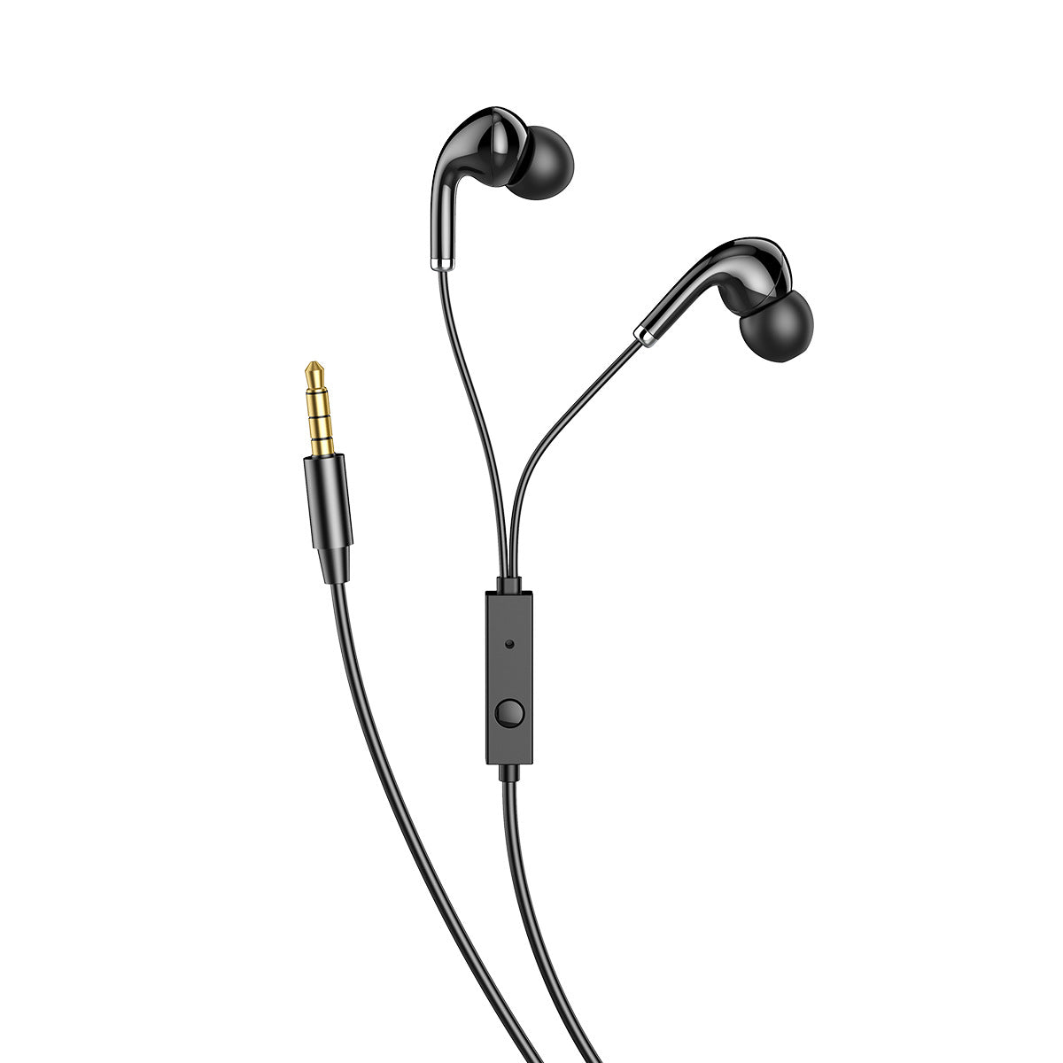 AWEI PC-6 3.5mm Wired In-ear Earphones Music Headset with Mic Wire Control for iOS Android Mobile Phone