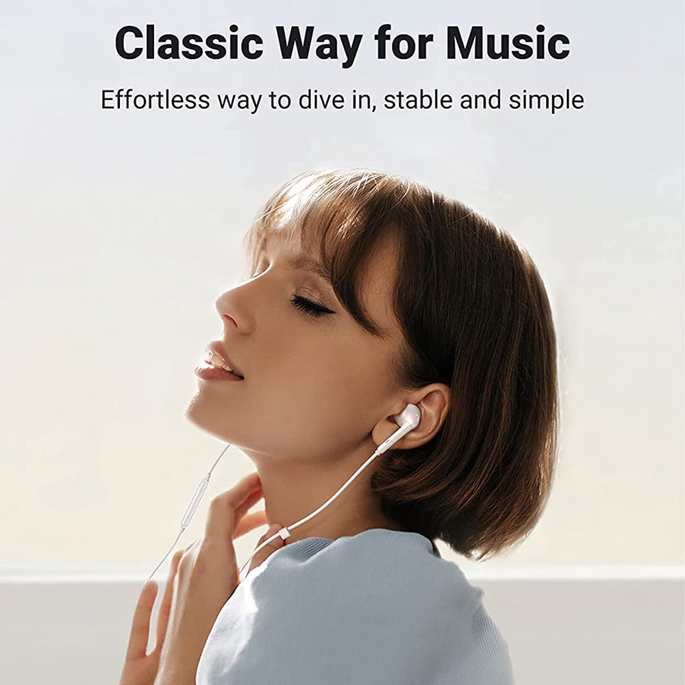 UGREEN 80649 HiTune Lightning Earbuds Wired Headset In-Ear Headphones with Mic and Volume Control Compatible with iPhone 13 Pro Max 12 11 SE XR XS X iPod iPad Air Mini (MFi Certified)