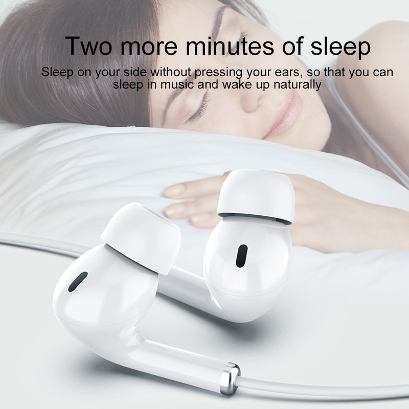 IVON E51 3.5mm Wired Earphones Intelligent Noise Reduction Headphones with Mic