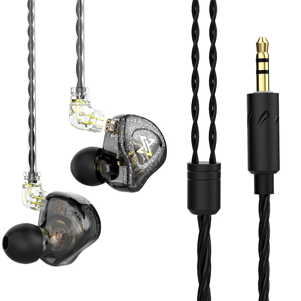 QKZ AK6 Max 3.5mm In-ear Headphones HiFi Sound Detachable Wired Earphones No Mic
