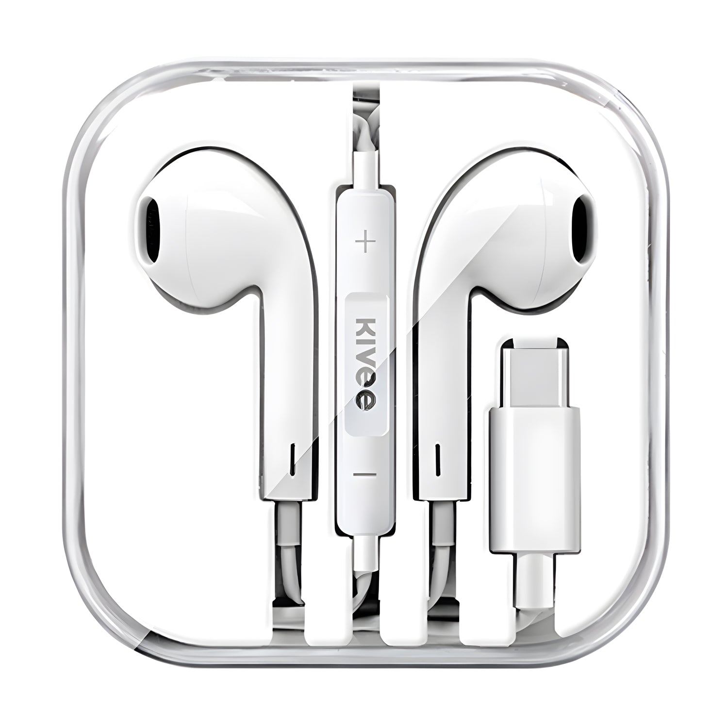 KIVEE KV-MT31 1.2m Wired Earphone Type-C Port Mobile Phone Wire Control Music Calling Headset