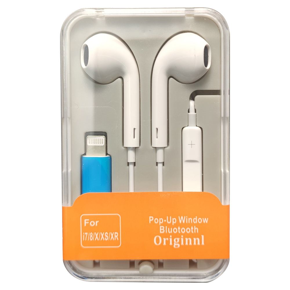 Lightning Plug Surround Sound Headphone Volume Control In-Ear Wired Earphone for iPhone