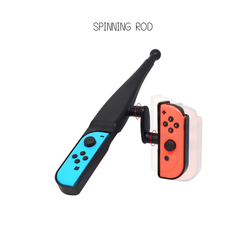 Fiskestangshåndtag Holder til Nietendo Switch Joy-con Controller Fishing Games Kit