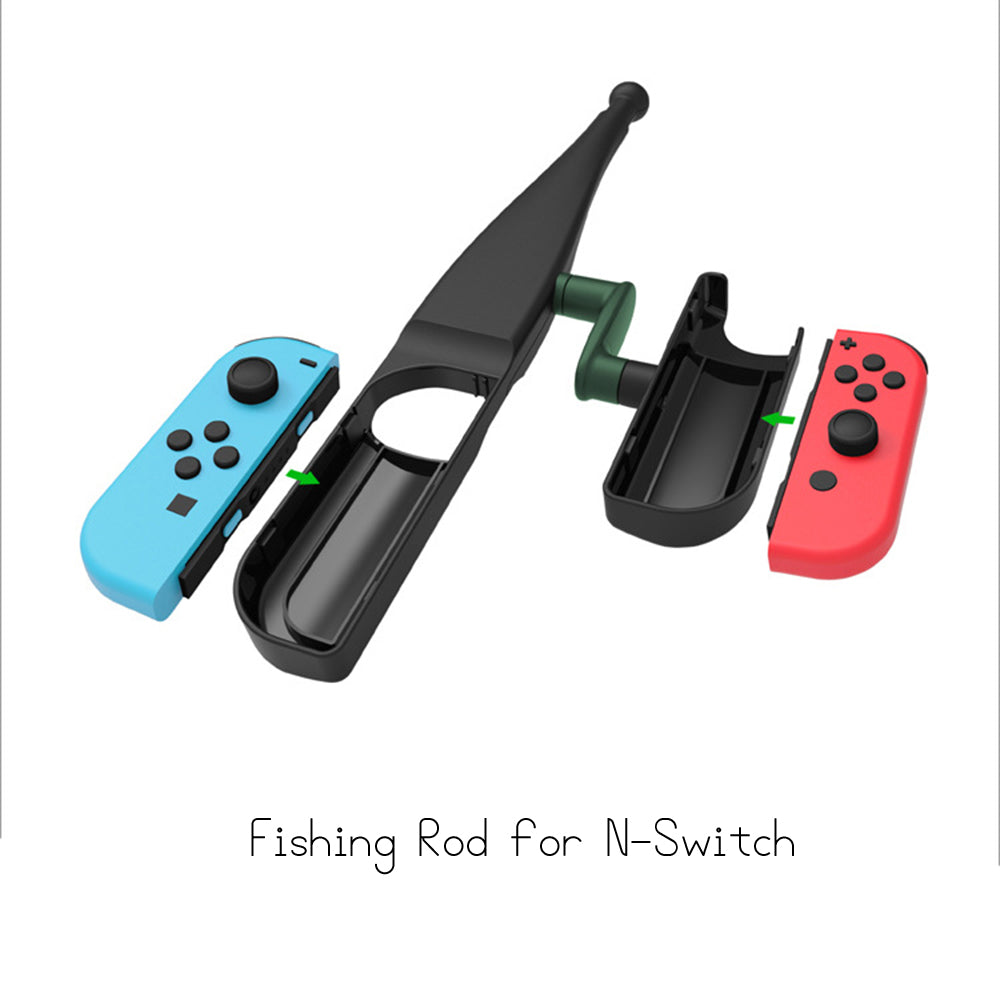 Fiskestangshåndtag Holder til Nietendo Switch Joy-con Controller Fishing Games Kit