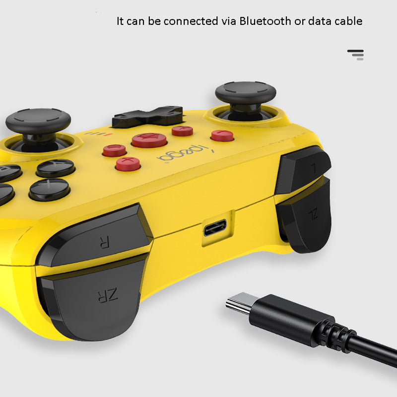 IPEGA PG-9162 Bluetooth Wireless/USB Wired Gamepad Dual Motor Vibration Game Controller for Nintendo Switch Console Blue