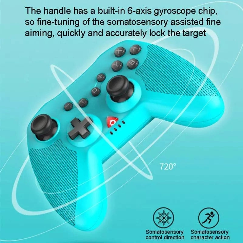 IPEGA PG-SW020 Bluetooth Wireless Game Controller Gamepad with Six-axis Dual Motor Vibration for Nintendo Switch/PS3/Android/PC Yellow