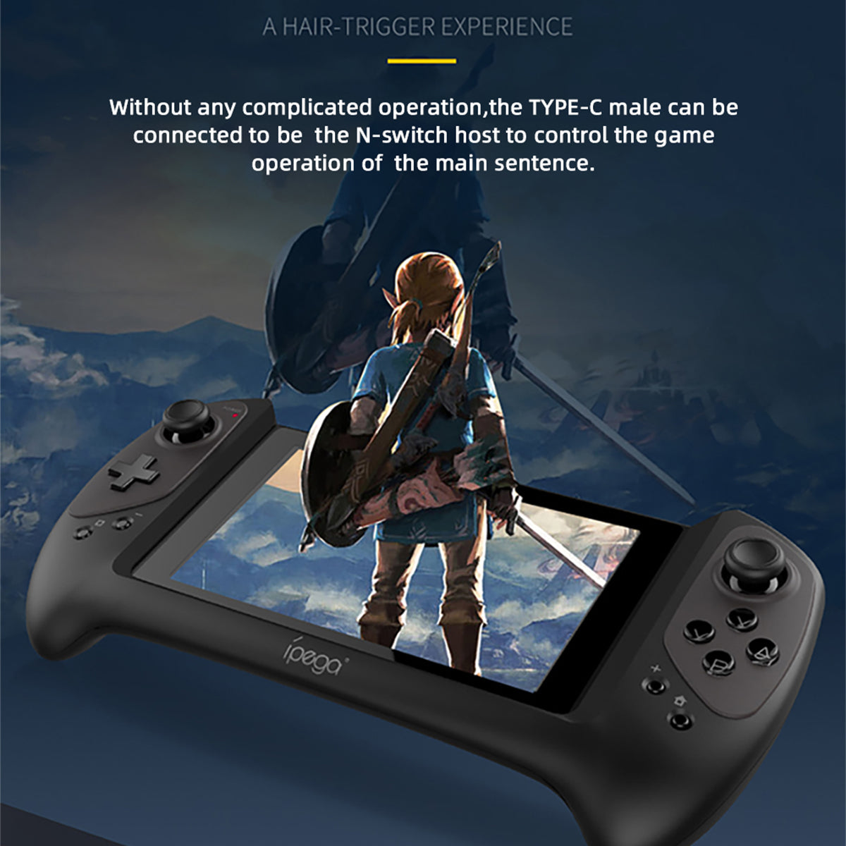 IPEGA PG-9163 Type-C Wireless Game Controller Plug&Play Handheld Gamepad Joystick for Nintendo Switch Console