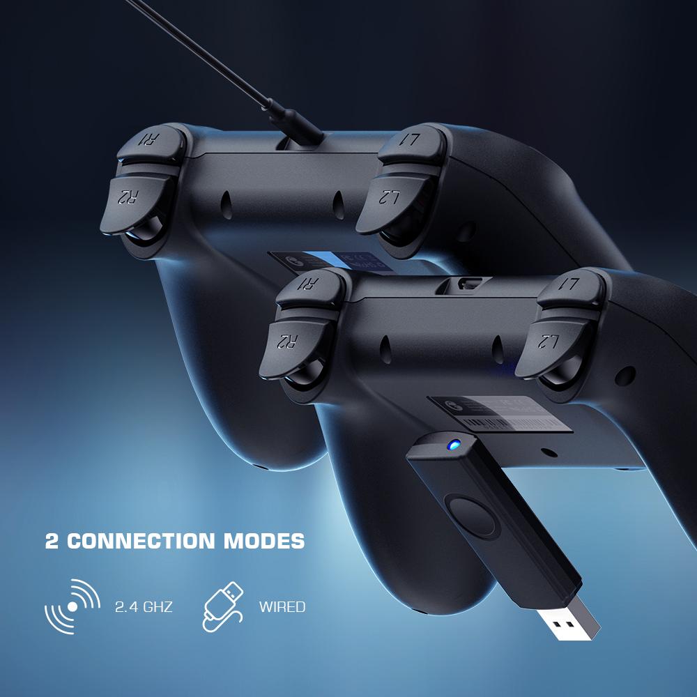 GAMESIR T3 Wired/2.4G Wireless Gamepad Turbo Function 3-Gear Vibrate Game Controller Joystick