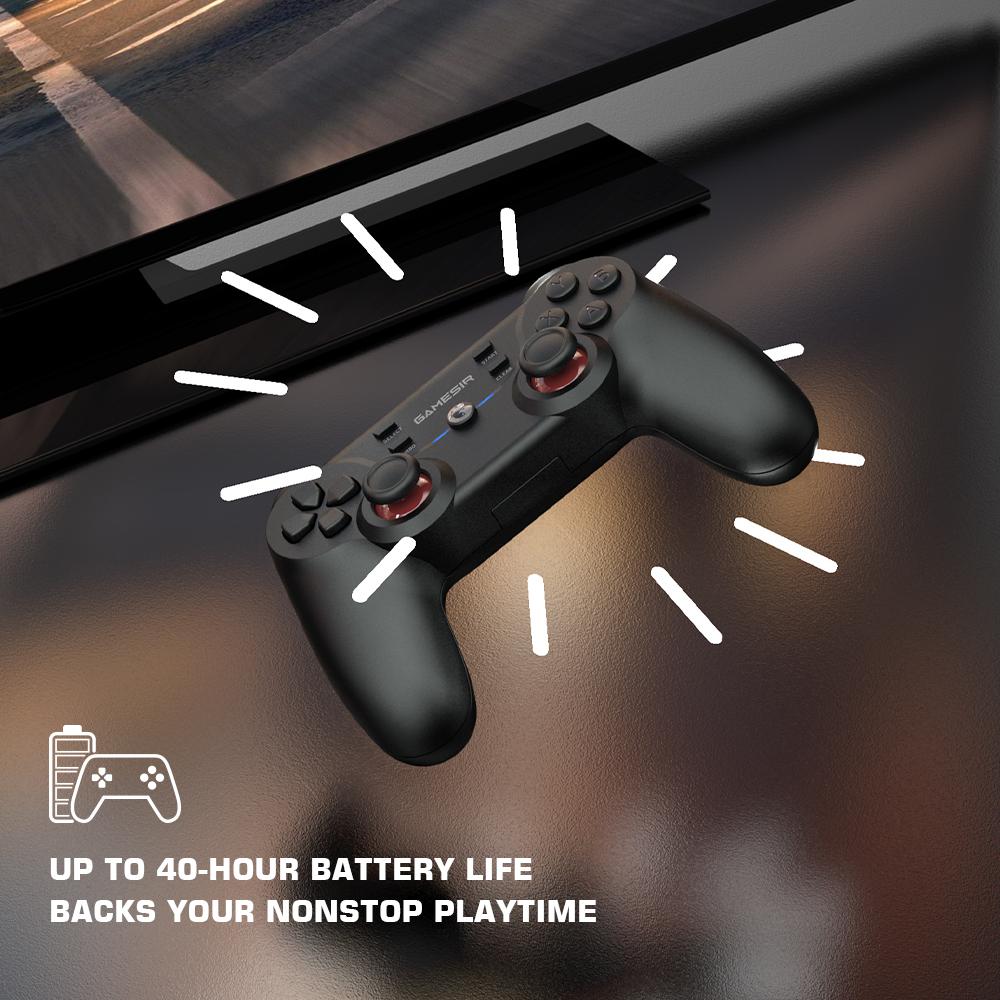 GAMESIR T3 Wired/2.4G Wireless Gamepad Turbo Function 3-Gear Vibrate Game Controller Joystick