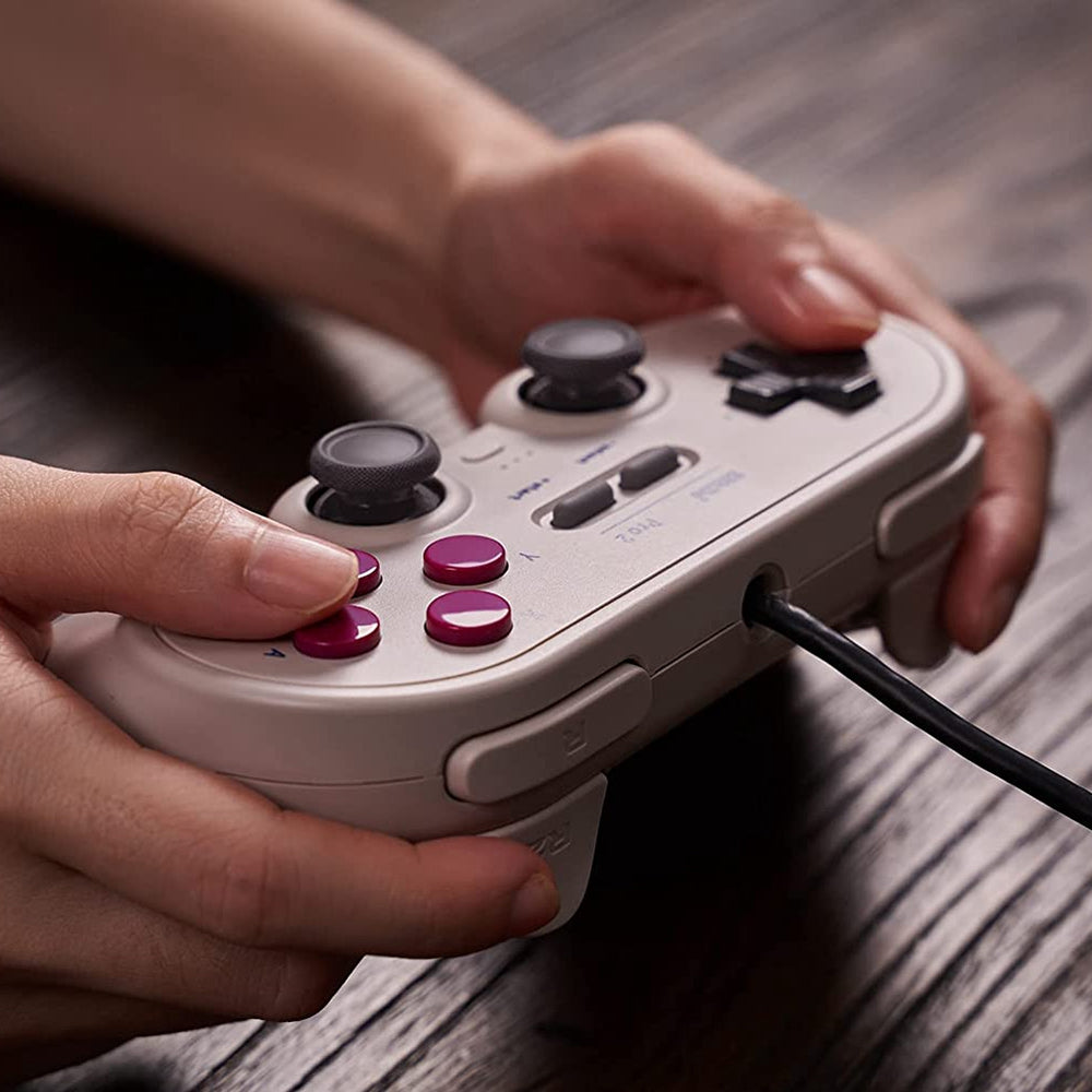 8BITDO Pro 2 Wired Controller Steam Game Console Gamepad with Modifiable Vibration for Nintendo Switch/Windows
