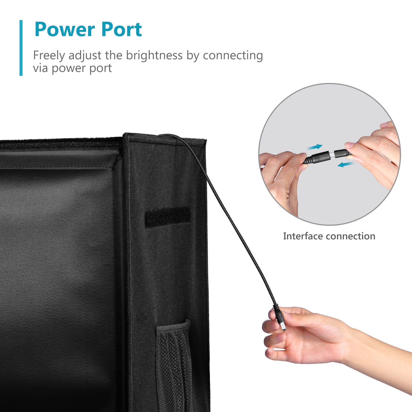 NEEWER N-72 60cm Foldable Photo Studio Light Box Adjustable Brightness Shooting Light Tent