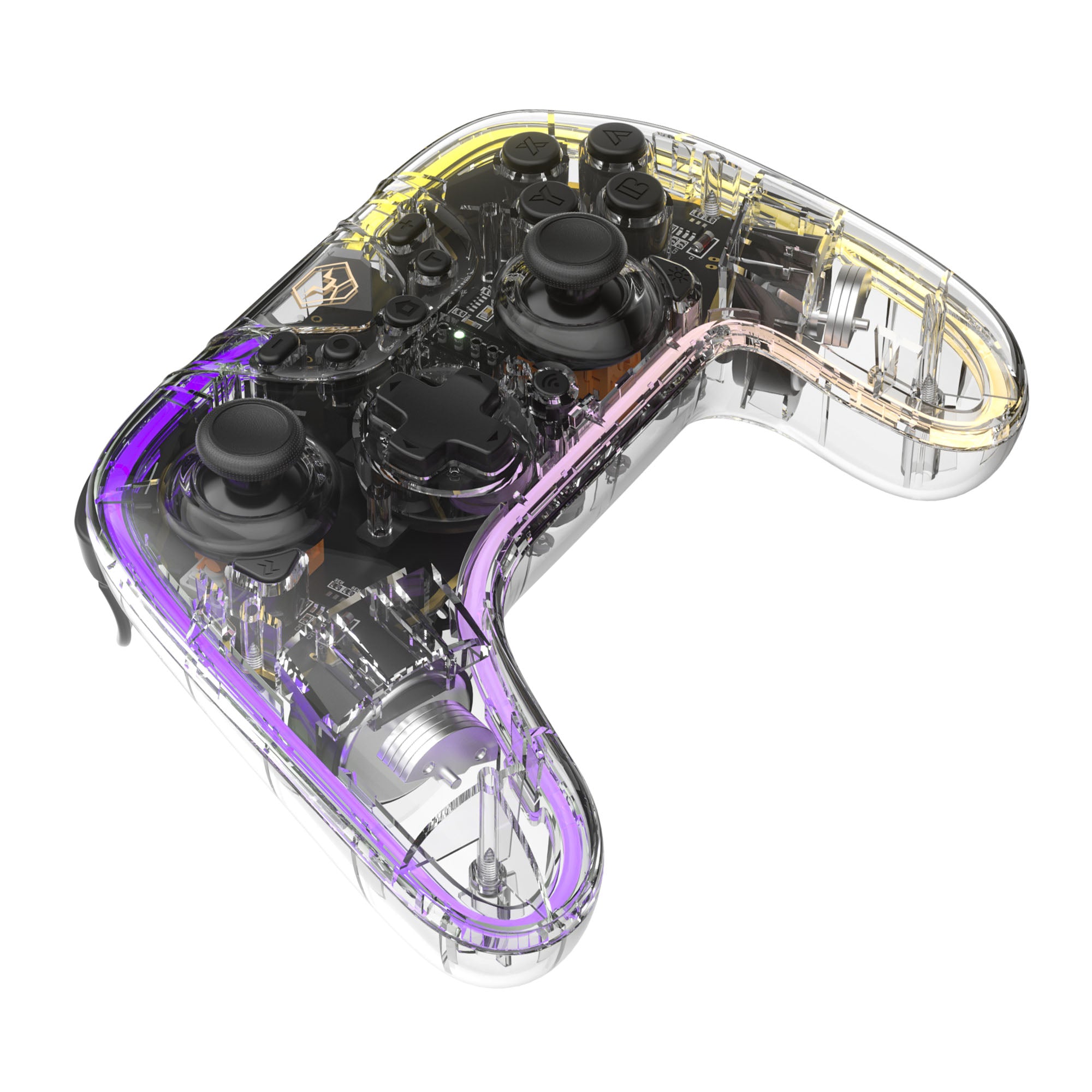AOLION ALNS2258 Transparent Wireless Controller for Nintendo Switch Pro Game Console Handle