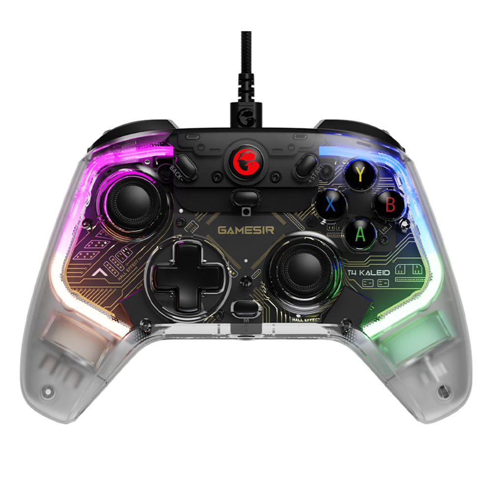 GAMESIR T4Kaleid Controller for Nintendo Switch / PC / Steam Game Console Wired Controller Gamepad with Color Light Effect