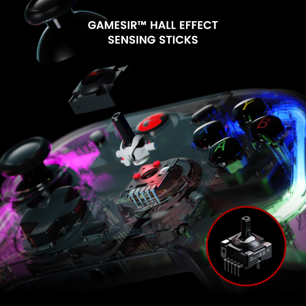 GAMESIR T4Kaleid Controller for Nintendo Switch / PC / Steam Game Console Wired Controller Gamepad with Color Light Effect