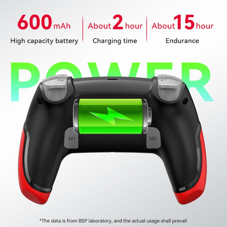 P06 Wireless Game Controller with Six Axis Gyroscope Dual Vibration Gamepad for PS4 Switch PC TV