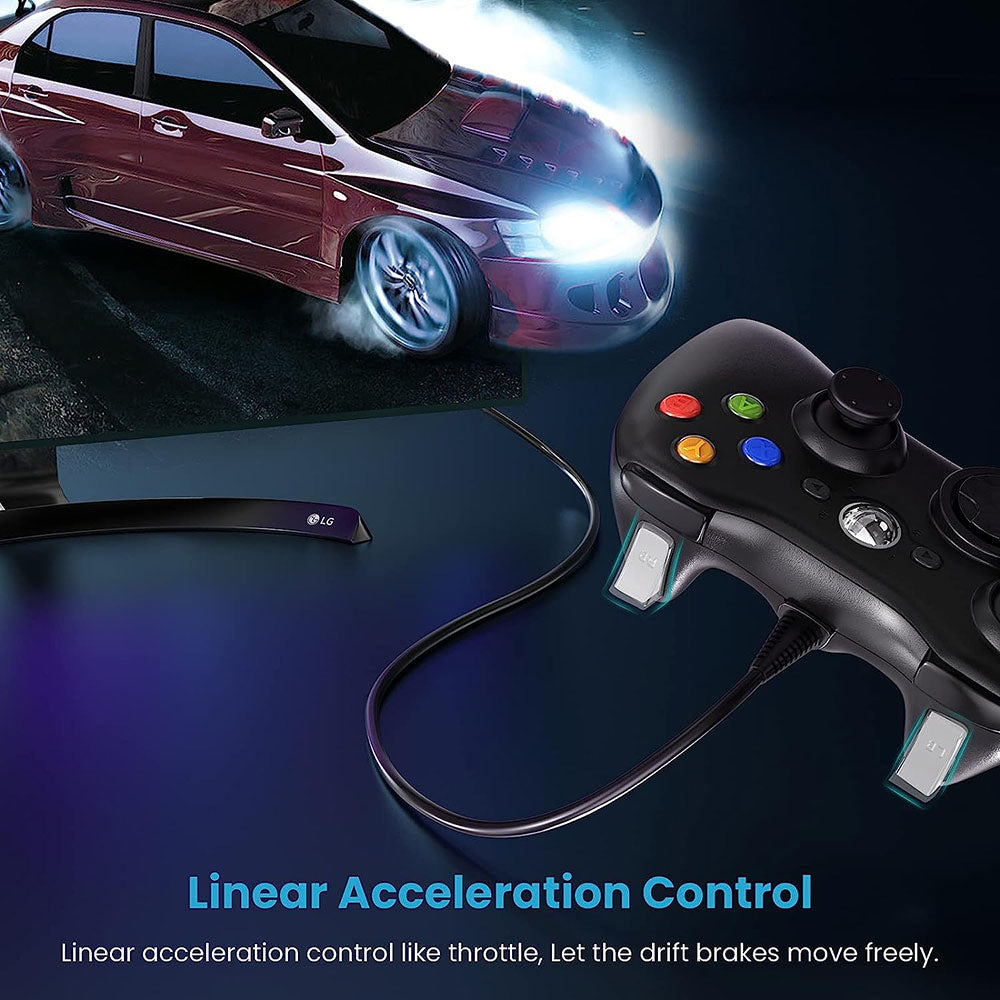 8610 Wired Gamepad for 360 Console Game Controller Compatible with PC Windows