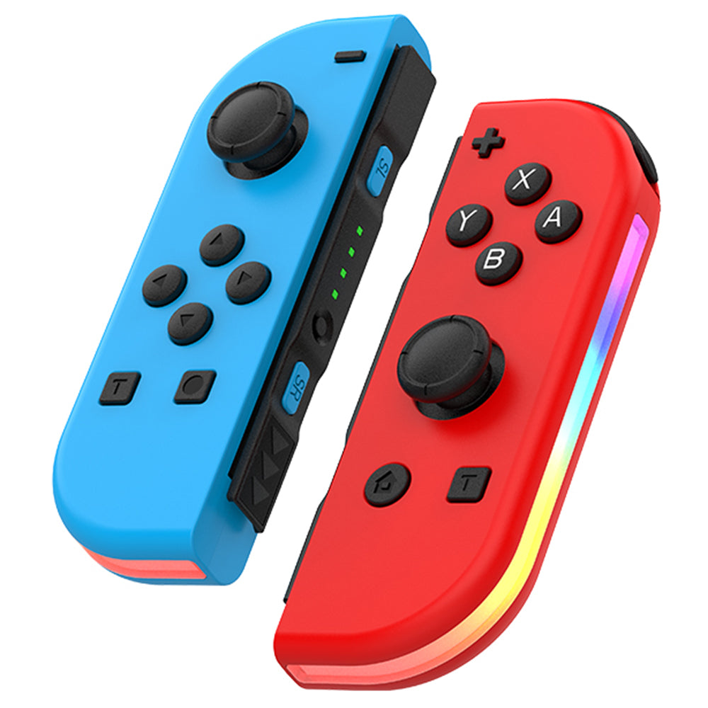 JOY-02 1Pair Left Right Wireless Controller for Nintendo Switch Game Console Bluetooth Game Handle Joy-Stick with RGB Light