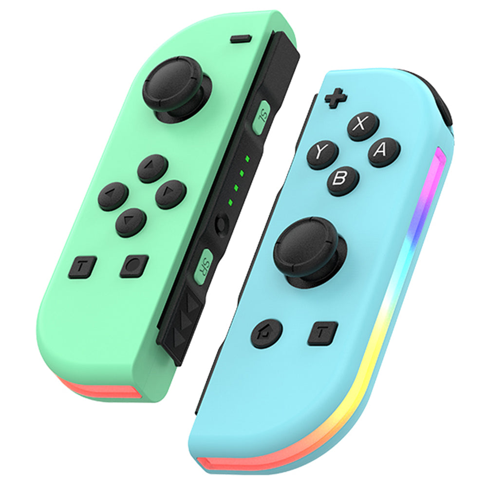 JOY-02 1Pair Left Right Wireless Controller for Nintendo Switch Game Console Bluetooth Game Handle Joy-Stick with RGB Light