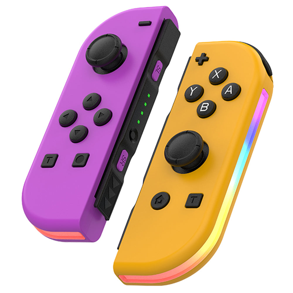 JOY-02 1Pair Left Right Wireless Controller for Nintendo Switch Game Console Bluetooth Game Handle Joy-Stick with RGB Light