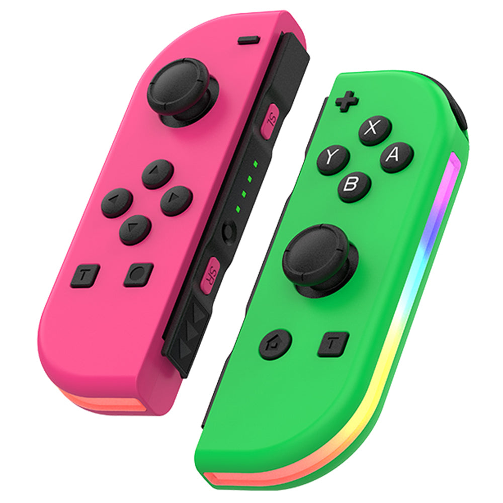 JOY-02 1Pair Left Right Wireless Controller for Nintendo Switch Game Console Bluetooth Game Handle Joy-Stick with RGB Light