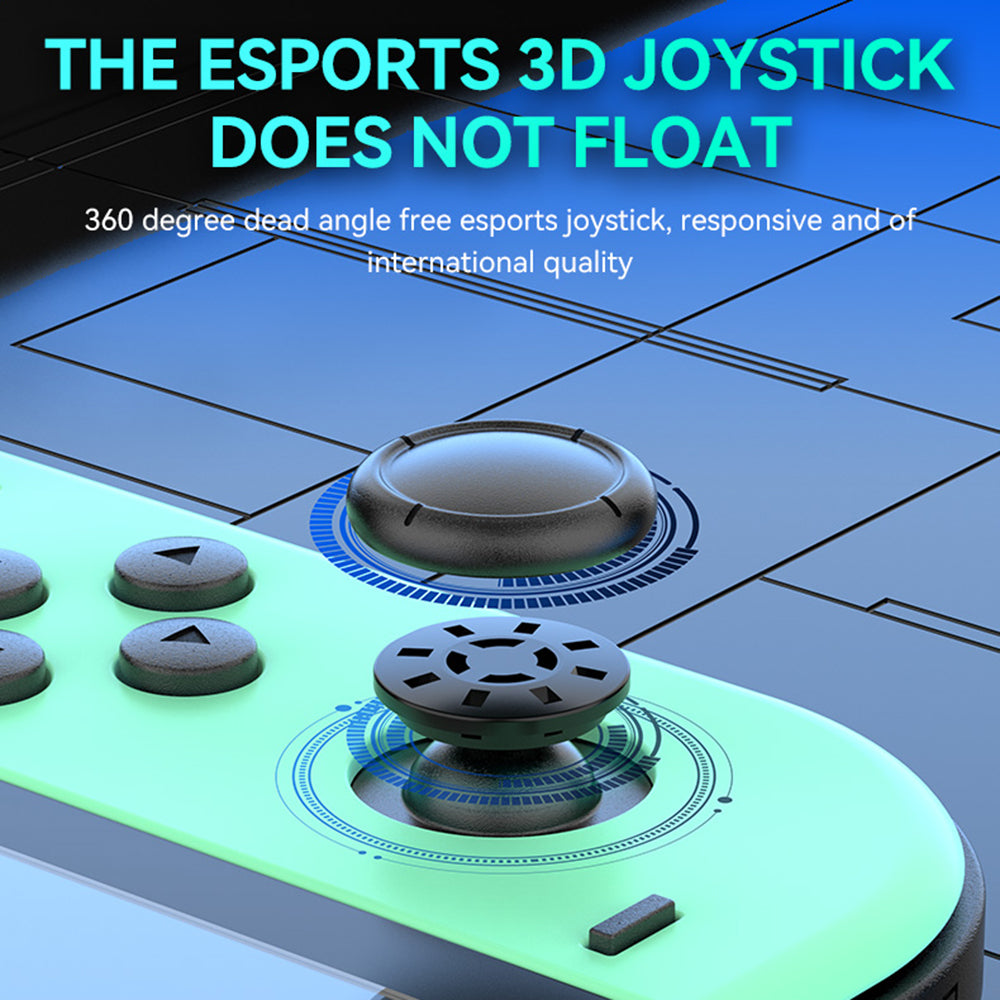 JOY-02 1Pair Left Right Wireless Controller for Nintendo Switch Game Console Bluetooth Game Handle Joy-Stick with RGB Light