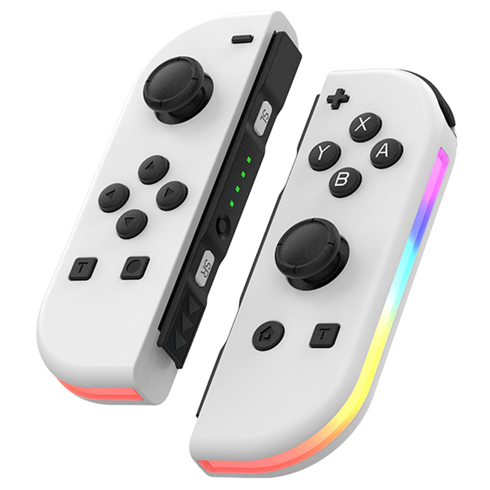 JOY-02 1Pair Left Right Wireless Controller for Nintendo Switch Game Console Bluetooth Game Handle Joy-Stick with RGB Light