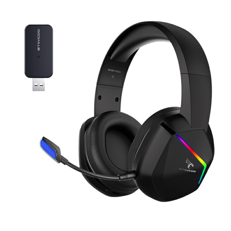 GS401 Surround Sound Gaming Headset with Mic for PC Phone Tablet 2.4G Wireless