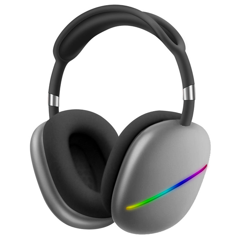 MAX10 RGB Light Bluetooth Wireless Headphone Stereo Music Gaming Headset Support TF Card AUX with Microphone
