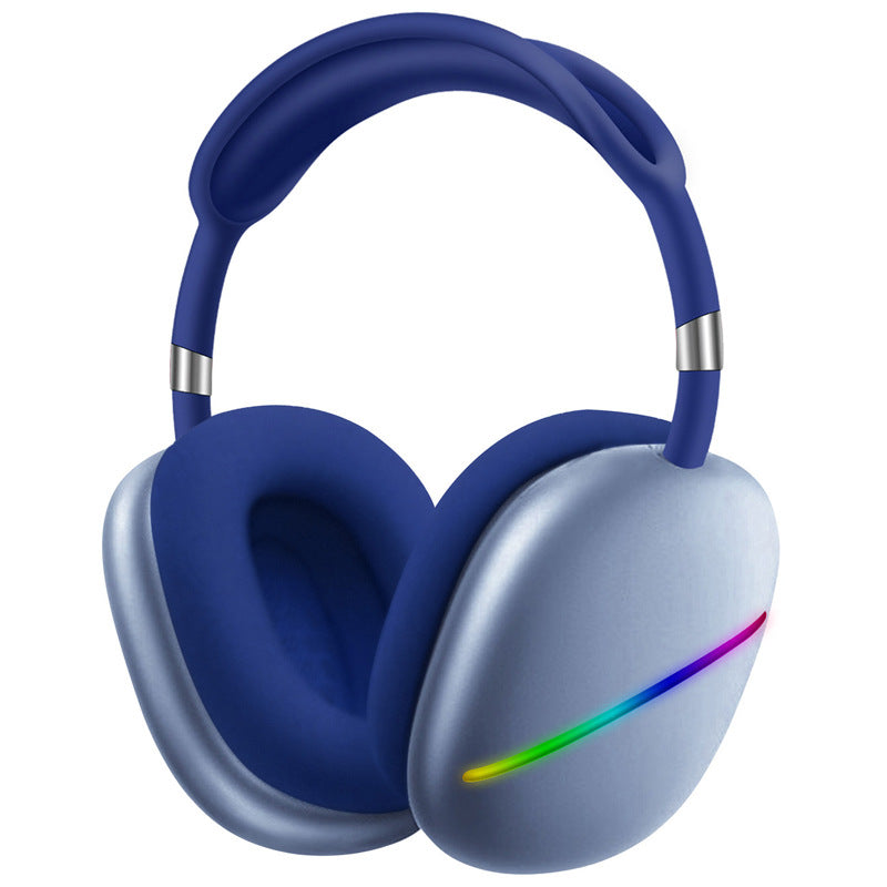 MAX10 RGB Light Bluetooth Wireless Headphone Stereo Music Gaming Headset Support TF Card AUX with Microphone