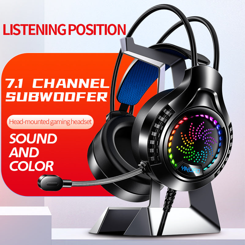 YINDAIO Q7 Deep Bass 40mm Large Speaker Unit Wired Gaming Headphone with Microphone