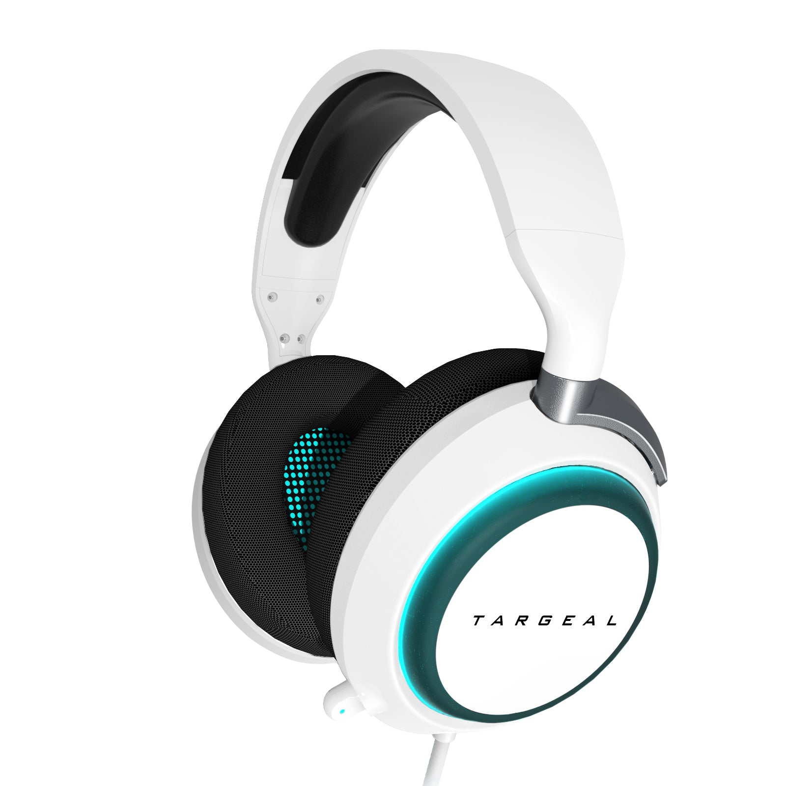 TARGEAL 916 USB Gaming Headset PC Wired Headphone 360-degree Noise Cancelling Mic 7.1 Channel Surround Sound Earphone with RGB LED for PS4 PS5 Nintendo Switch