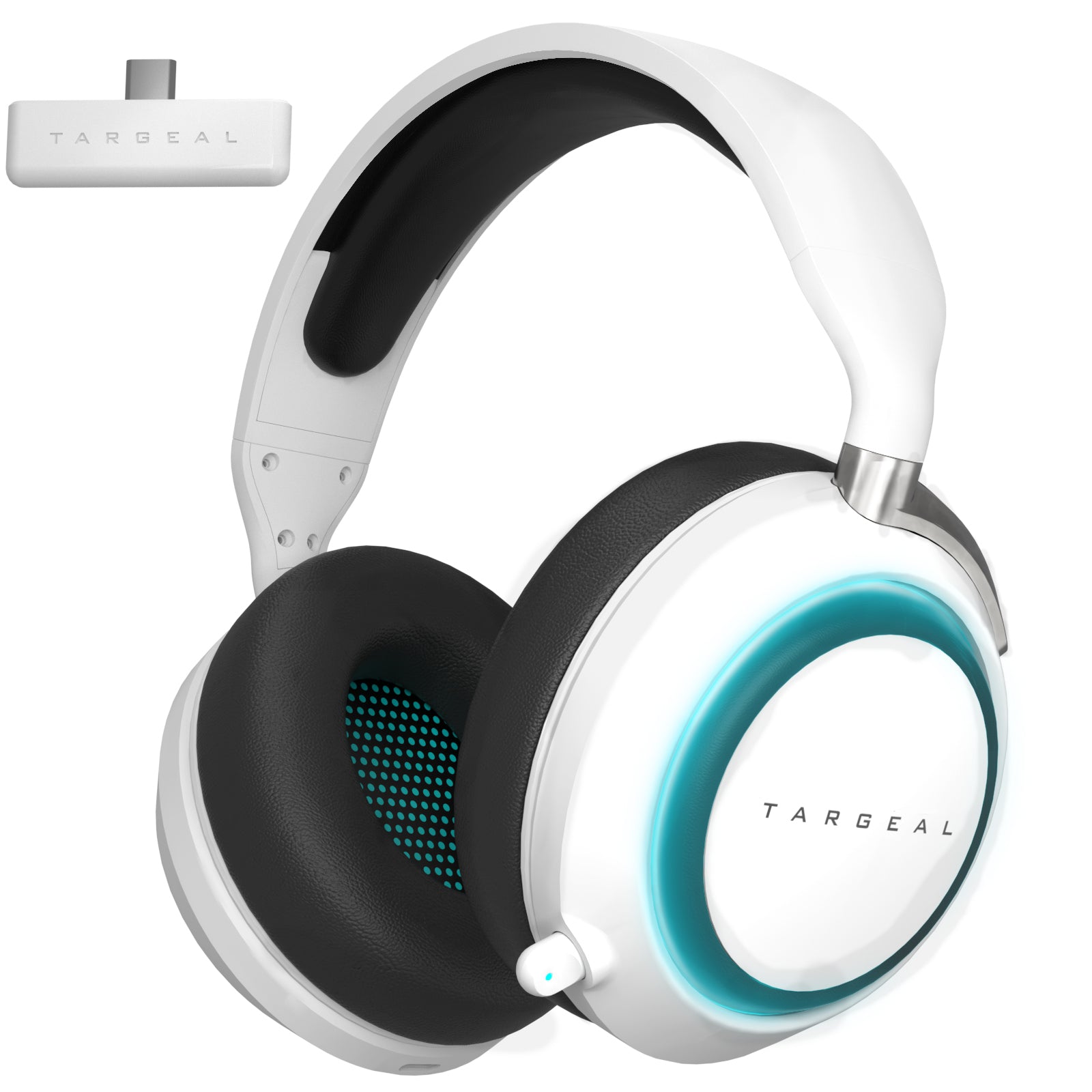 TARGEAL 916S Gaming Headset 2.4G Bluetooth 3.5mm AUX RGB Gaming Headphone with Noise Cancelling Technology Mic for PS5 4 Laptop PC