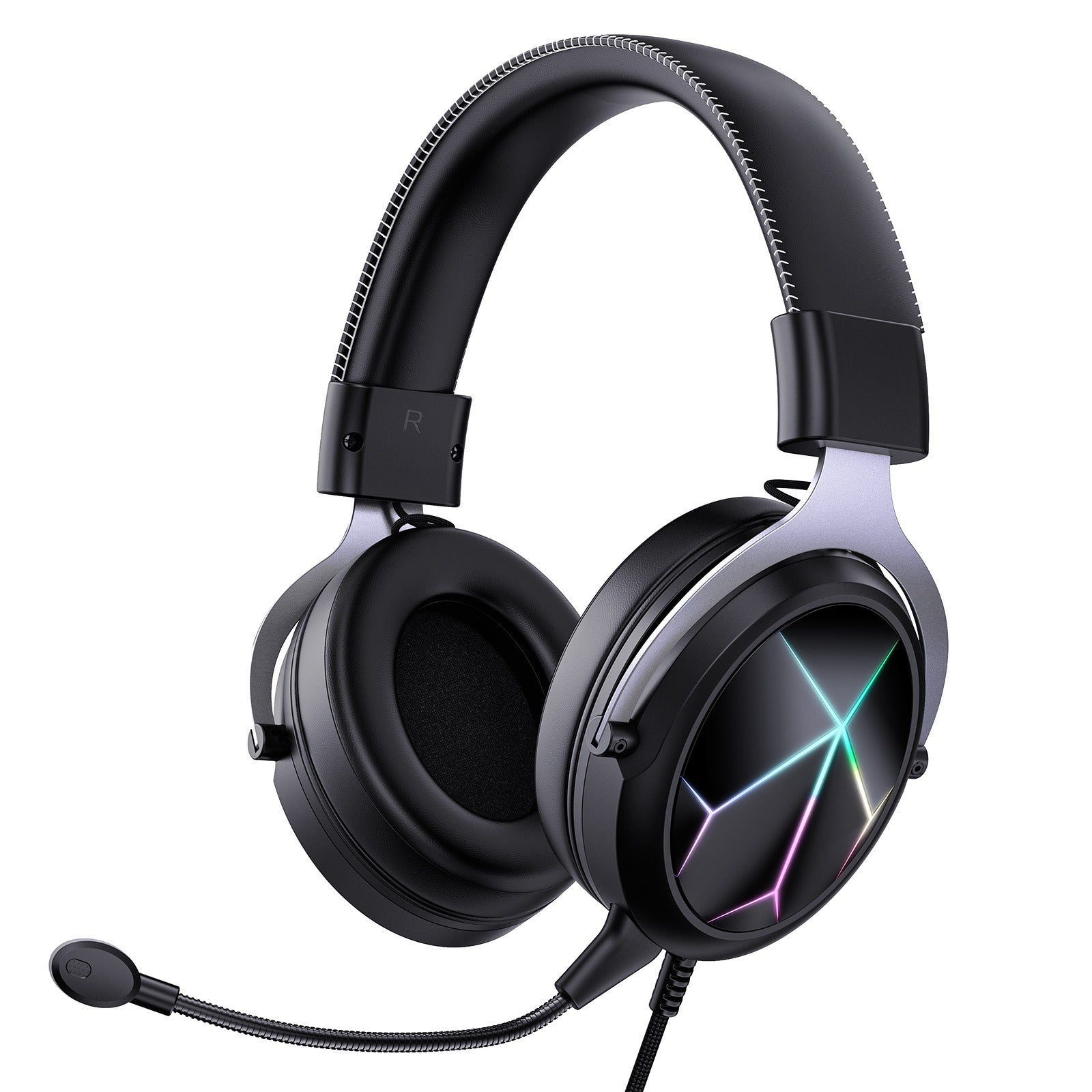 ONIKUMA X10PRO Over-ear Wired Headphone Stereo Colorful LED Light PC Gaming Headset with Microphone
