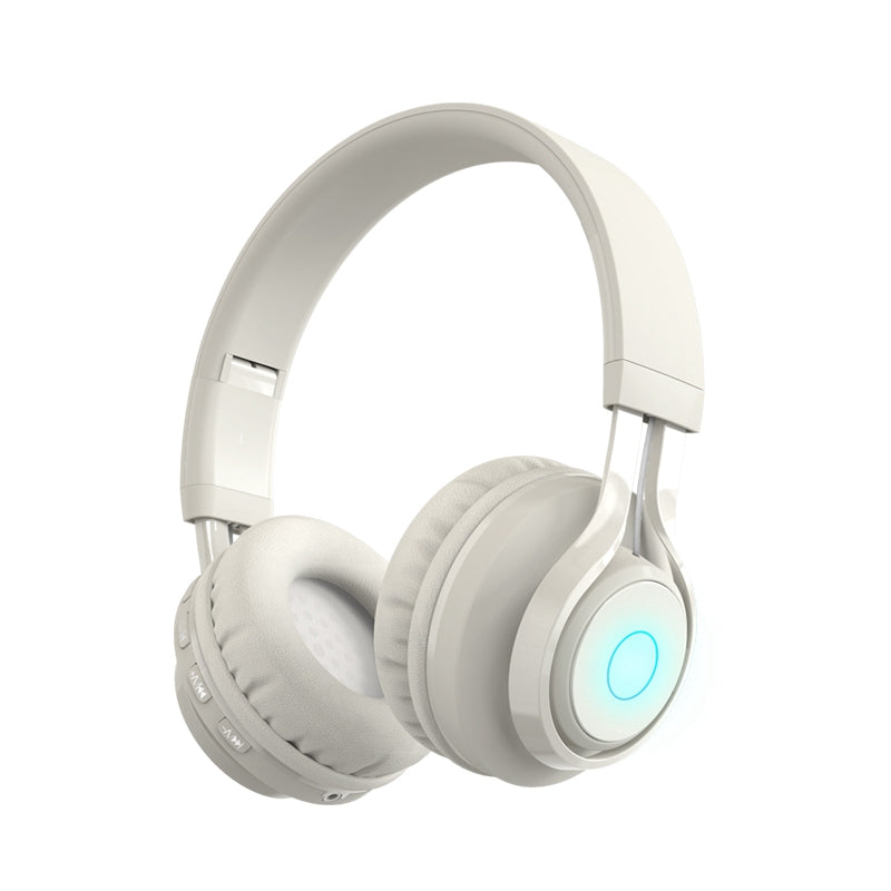 BT06C Folding Wireless Headset Bluetooth Headphone with LED Light Hi-Fi Stereo Sound Earphone for Listing Music Watching Movies