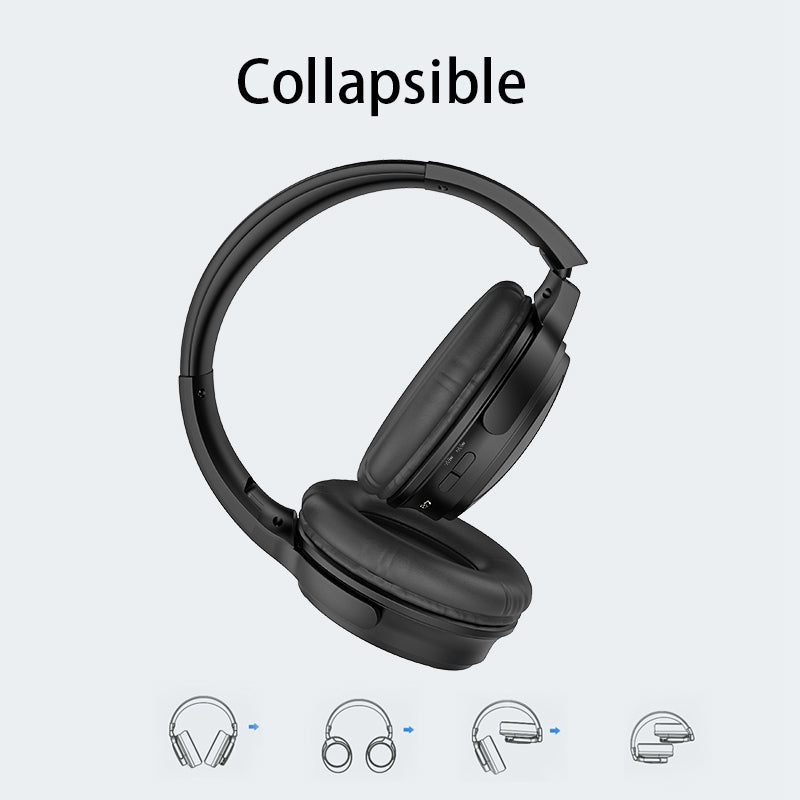 LANGSDOM HBN30 Wireless Bluetooth Headset Subwoofer Headphone Cordless Earphone Support Card HD Calling