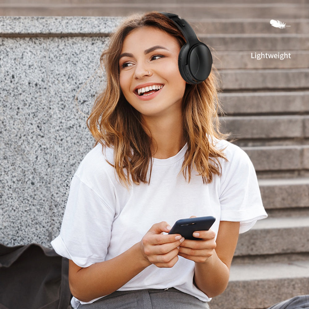 LANGSDOM HBN30 Wireless Bluetooth Headset Subwoofer Headphone Cordless Earphone Support Card HD Calling