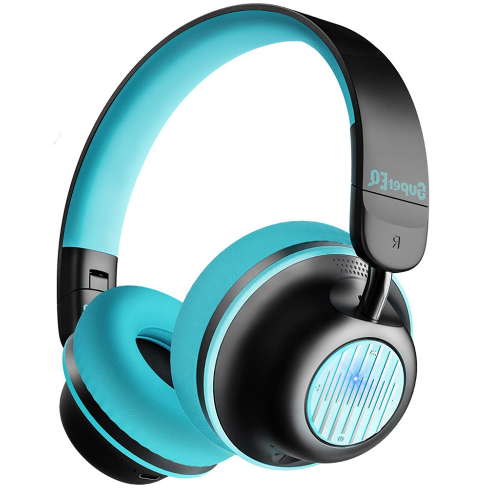 SUPEREQ S2 Bluetooth Active Noise Canceling On-Ear Headphones HD Sound Foldable Headset