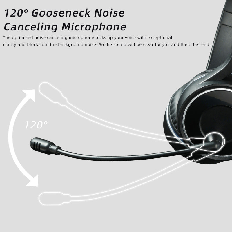 SY-T30C Long Mic Bluetooth Wireless Headphone Stereo Gaming Headset Support Memory Card Playing Music