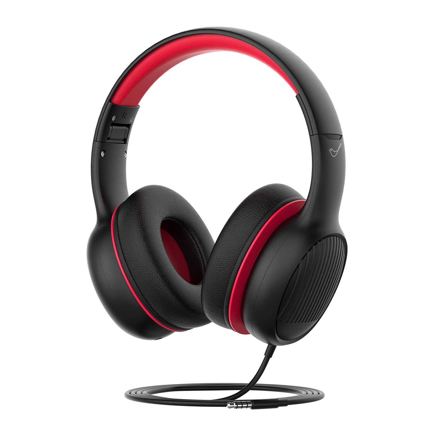 GORSUN GS-E66V Kids 3.5mm Wired Headphone with Detachable Cat Ears Decor Foldable Children Headset