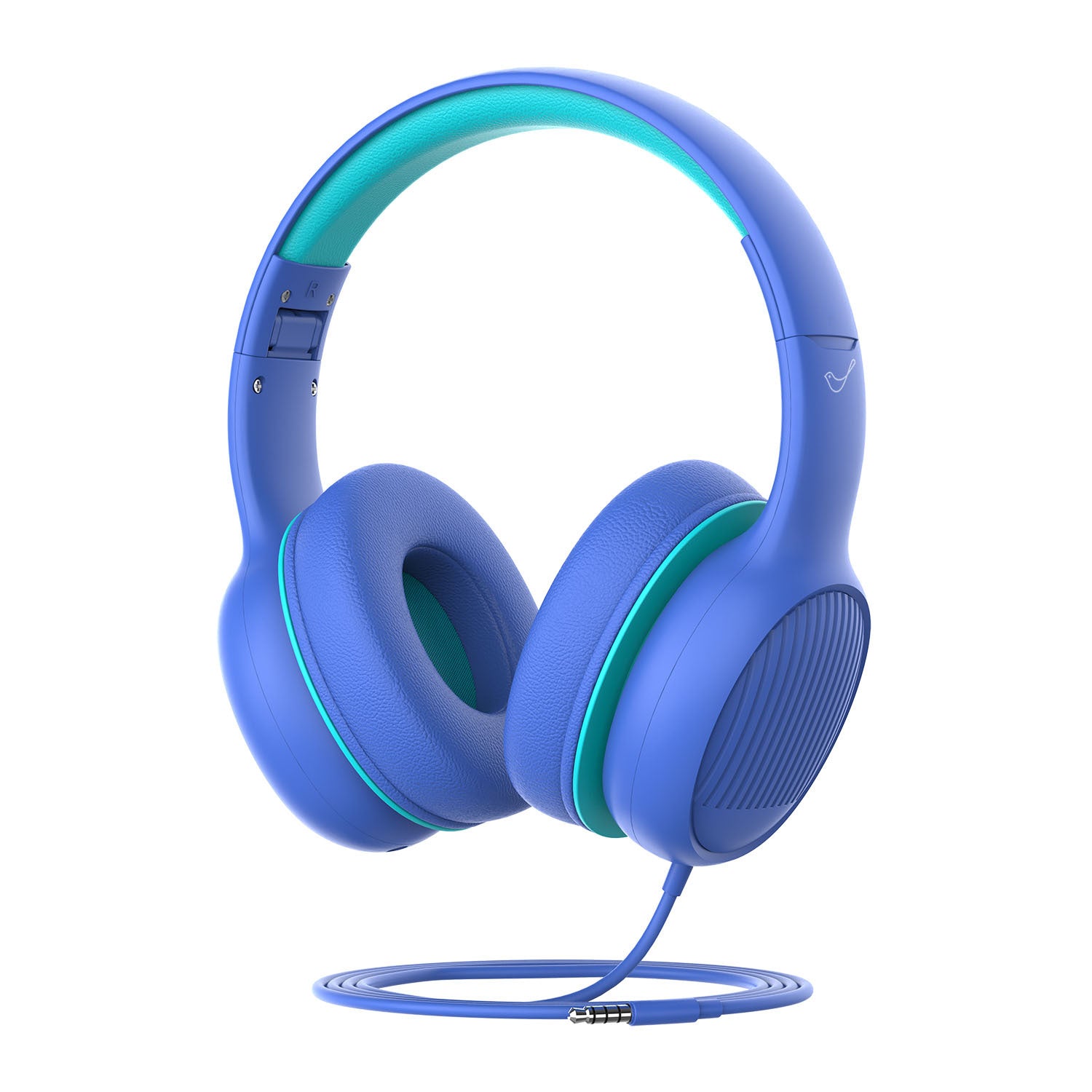 GORSUN GS-E66V Kids 3.5mm Wired Headphone with Detachable Cat Ears Decor Foldable Children Headset